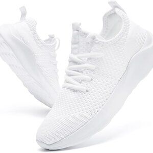 Women Running Shoes Mesh Lightweight Breathable Slip-On Fitness Sneakers